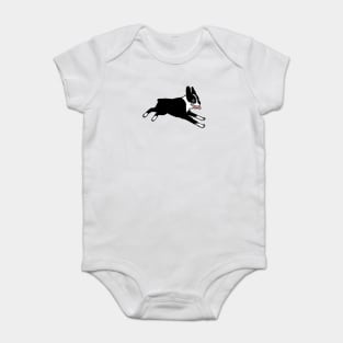 Boston Terrier | Cute Black and White Cartoon Dog Baby Bodysuit